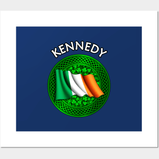 Irish Flag Clover Celtic Knot - Kennedy Posters and Art